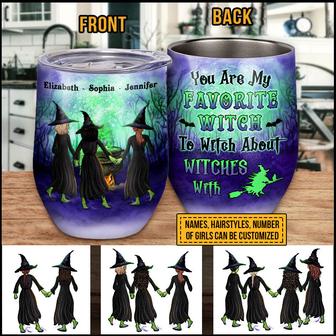 Witch Bestie You're My Favorite Witch Custom Tumbler - Gift - Thegiftio UK
