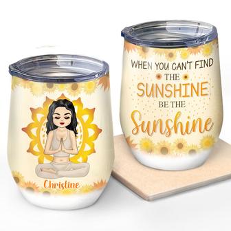 Be The Sunshine Chibi Girl Custom Tumbler - Gift for Friends - Thegiftio UK