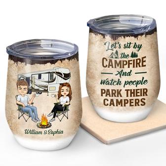 Let's Sit By The Campfire Custom Tumbler - Gift for Couples - Thegiftio UK
