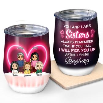 Best Friends I Will Pick You Up Custom Wine Tumbler - Thegiftio UK