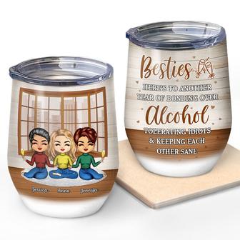 Besties Chibi Girl Custom Tumbler - Gift for Best Friends - Thegiftio UK