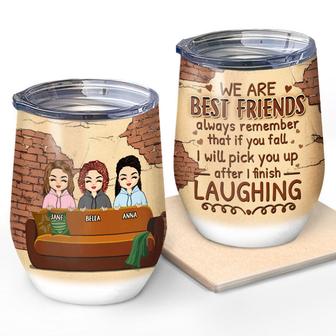 Bestie I Will Pick You Up Custom Wine Tumbler - Gift for BFF - Thegiftio UK