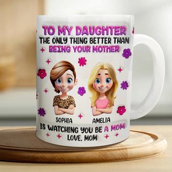 Watching You Be A Mom Custom Mug - Gift for Daughter - Thegiftio UK