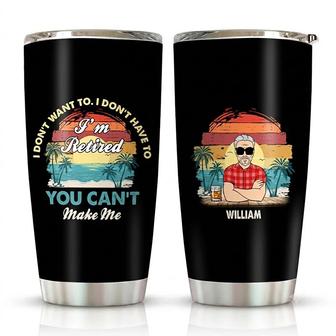 Personalized Retirement Tumbler for Men - Thegiftio UK