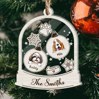 Dog Bell Shape Personalized Ornament - Gift for Dog Lovers - Thegiftio UK