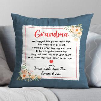 We Hugged This Pillow Custom Cushion - Gift for Grandma - Thegiftio UK
