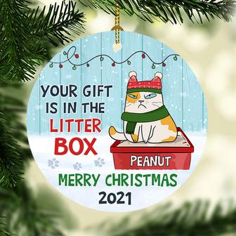 Your Gift In Litter Box Personalized Ornament - Thegiftio UK