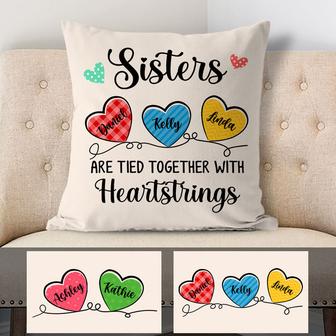 Sisters Are Tied Together Custom Pillow - Christmas Gift - Thegiftio UK