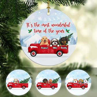 The Most Wonderful Time Of The Year Personalized Ornament - Thegiftio UK