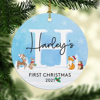 Baby's First Christmas, Personalized Christmas Ornaments, Custom Holiday Decoration - Thegiftio UK
