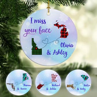 Miss Your Face Personalized Ornament - Holiday Gift - Thegiftio UK