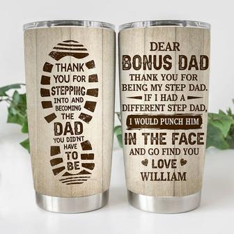 Personalized Tumbler Cup for Step Dad - Thegiftio UK