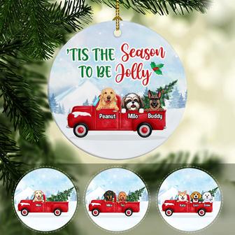 To Be Jolly Personalized Ornament - Gift for Dog Lovers - Thegiftio UK