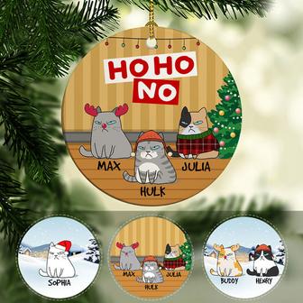 Hohono Personalized Circle Ornament - Gift for Cat Lovers - Thegiftio UK