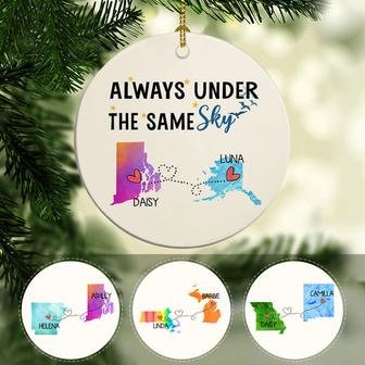Always Under The Same Sky Personalized Ornament - Thegiftio UK