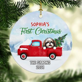 First Christmas Personalized Ornament - Gift for Dog Lovers - Thegiftio UK