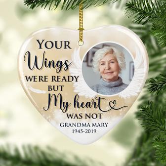 Your Wings We're Ready Personalized Ornament - Memorial Gift - Thegiftio UK