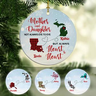 Mother And Daughter Not Always Eye To Eye Custom Ornament - Thegiftio UK