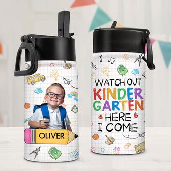 Personalized Water Bottle for Kids with Straw - Thegiftio UK