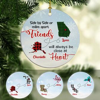 Friends Will Always Be Connected Personalized Ornament - Thegiftio UK