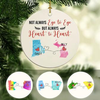 Not Always Eye To Eye But Always Heart To Heart Custom - Thegiftio UK