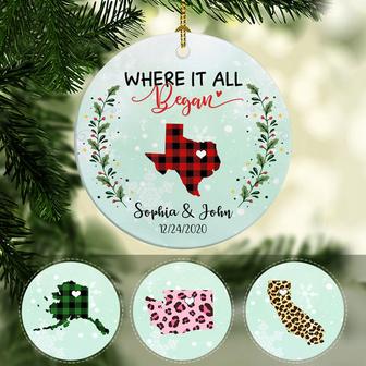 Where It All Began Personalized Ornament - Christmas Gift - Thegiftio UK