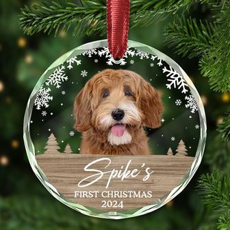 First Christmas Personalized Glass Ornament - Gift for Pets - Thegiftio UK