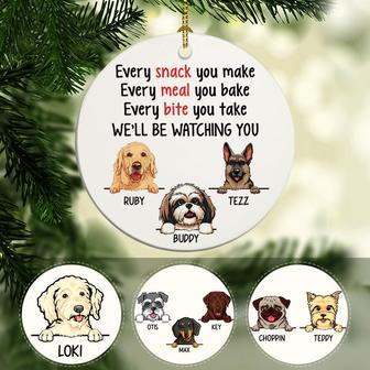 Snack Meal Bite Personalized Ornament - Gift for Dog Lovers - Thegiftio UK