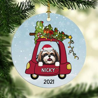 Dog Christmas Personalized Ornament - Gift for Dog Lovers - Thegiftio UK