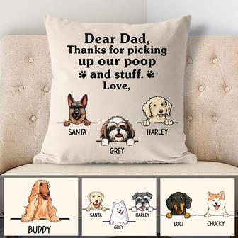 Poop And Stuff Personalized Pillow - Gift for Dog Lovers - Thegiftio UK