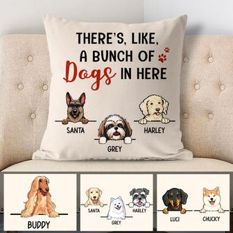 Bunch Of Dogs Personalized Pillow - Gift For Dog Lovers - Thegiftio UK