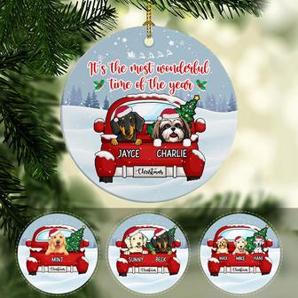 Most Wonderful Time Of The Year Personalized Ornament - Thegiftio UK