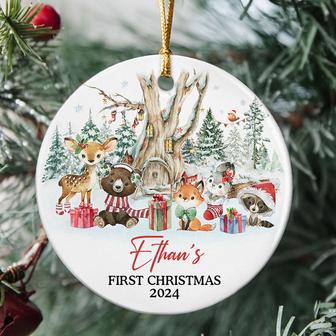 Animal Baby First Christmas Personalized Ornament - Gift - Thegiftio UK