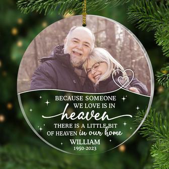 There Is A Little Bit Of Heaven Personalized Ornament - Gift - Thegiftio UK