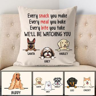 Snack Meal Bite Personalized Pillow - Gift for Dog Lovers - Thegiftio UK