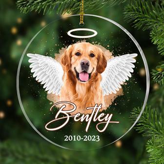 Pet Memorial Angel Wings Custom Ornament - Memorial Gift - Thegiftio UK