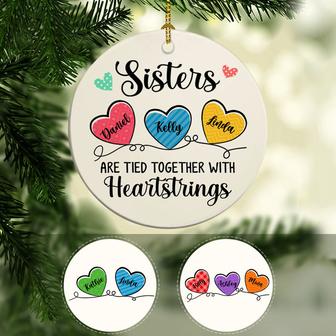 Sisters Are Tied Together Personalized Ornament - Gift - Thegiftio UK