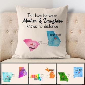 Long Distance Mother Daughter Custom Pillow - Gift for Mom - Thegiftio UK