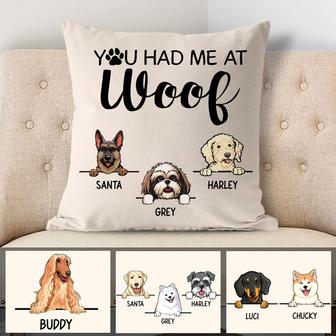 You Had Me Personalized Pillow - Gift for Dog Lovers - Thegiftio UK
