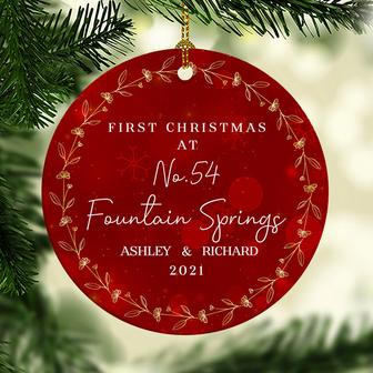 First Christmas New House Personalized Ornament - Gift - Thegiftio UK