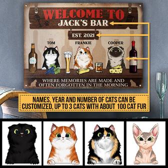 Where Memories Are Made Custom Metal Sign - Cat Lover Gift - Thegiftio UK