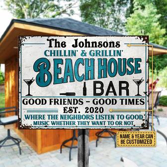 Where Our Neighbors Listen Custom Metal Sign - Thegiftio UK