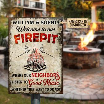 Where Our Neighbors Listen Custom Metal Sign - Camping Gift - Thegiftio UK