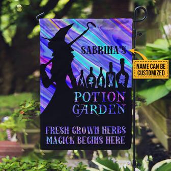 Witch Potion Garden Custom Flag - Gift for Witch Lovers - Thegiftio UK