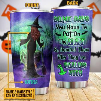Witch Put On The Hat Custom Tumbler - Halloween Gift - Thegiftio UK