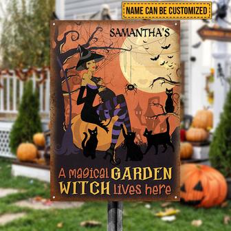 Witch Witchy Wizard Spell Custom Metal Sign - Halloween Gift - Thegiftio UK