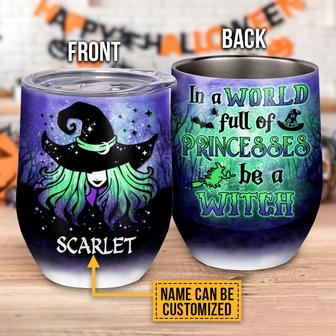 Witch Witchy Wizard Spell Custom Wine Tumbler - Thegiftio UK