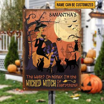 Witch Witchy Wizard Spell Custom Metal Sign - Halloween Gift - Thegiftio UK