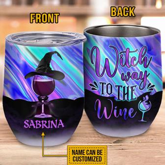 Witch Way To The Wine Custom Tumbler - Gift for Witch - Thegiftio UK