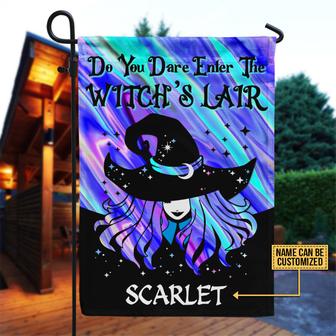 Witch Wizard Halloween Spell Do You Dare Custom Flag - Gift - Thegiftio UK